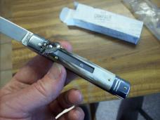 A.G.A. Campolin 8" Lever Maniago, Italy GO-55020-HB Gen. Honey Horn UNUSED W/Box