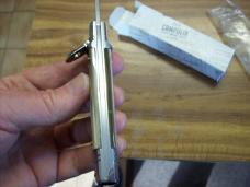 A.G.A. Campolin 8" Lever Maniago, Italy GO-55020-HB Gen. Honey Horn UNUSED W/Box