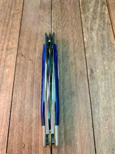 Marbles MSA Gladstone MI Congress Blue Italian Jigged Bone 2001