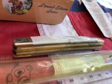 Bear & Son 4” Congress w/ Flashy Mother of Pearl Handles in Orig Tin -NOS