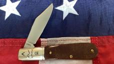 Russell Barlow Pocket Knife w/ Great Brown Bone Handles -NOS