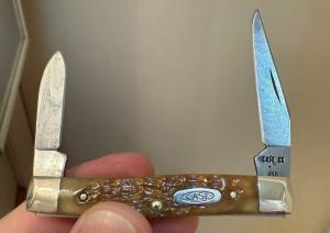 Case XX USA 10 Dot (1980) Smooth Red Appaloosa Bone SR6244 2