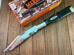 Marbles MSA Gladstone MI (Dave Shirley)  Coke Bottle Hunter Brown Jigged Bone Saber Ground 2002