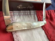 Schatt & Morgan Half Whittler w/ Super Flashy Mother of Pearl Handles -NOS & M/NM