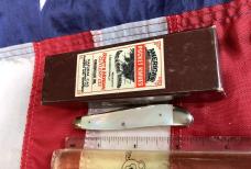 Schatt & Morgan Half Whittler w/ Super Flashy Mother of Pearl Handles -NOS & M/NM