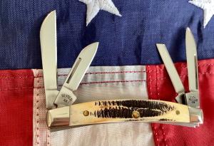 Case xx 2005 Small Congress (Mdl# 6.5468 SS) w/ Bone Stag Handles -NOS