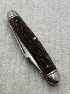 Kutmaster Utica NY USA Vintage 3 Blade Stockman Pocket Knife (78)