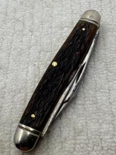 Kutmaster Utica NY USA Vintage 3 Blade Stockman Pocket Knife (78)