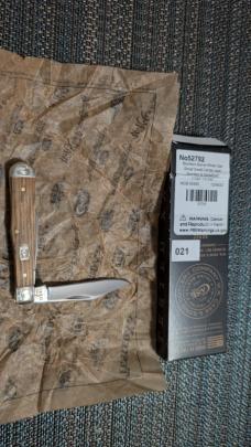 Case XX Bourbon Barrel Small Congress & Center Jack - Scrolled - Limited - SFO
