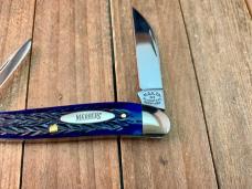Marbles MSA Gladstone MI (Dave Shirley) Whittler Blue Italian Jigged Bone 2001