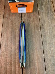 Marbles MSA Gladstone MI (Dave Shirley) Whittler Blue Italian Jigged Bone 2001