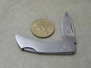 Case XX USA 1889-1989 M1056 Metal Centennial Mini Lockback Knife