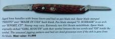 George Schrade Knife Company Presto Girl Scout Double Automatic Displayed With A 1944 Catalog