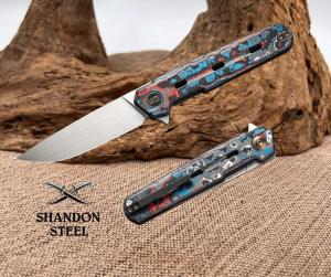 WE Knife Navo Liner Lock 22026-4 Nebula Fat Carbon Fiber CPM-20CV Pocket Knives