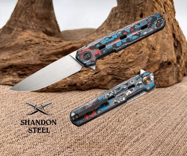 WE Knife Navo Liner Lock 22026-4 Nebula Fat Carbon Fiber CPM-20CV Pocket Knives WE Knife Navo Liner Lock 22026-4 Nebula Fat Carbon Fiber CPM-20CV Pocket Knives