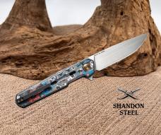 WE Knife Navo Liner Lock 22026-4 Nebula Fat Carbon Fiber CPM-20CV Pocket Knives