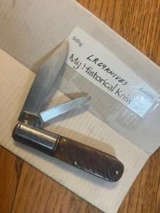 REAL DEAL, "OLD MINTY" REMINGTON BARLOW