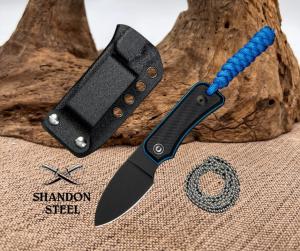 Civivi Knives Baby Banter Fixed Blade C23045-1 Black Blue G10 NitroV Steel Knife