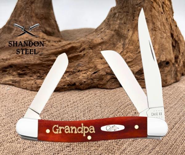 CASE XX KNIVES USA GRANDPA SMOOTH CHESTNUT BONE MEDIUM STOCKMAN KNIFE 10431 CASE XX KNIVES USA GRANDPA SMOOTH CHESTNUT BONE MEDIUM STOCKMAN KNIFE 10431