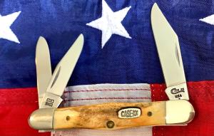 Case xx 1999 Whittler (5383 WHSS) Knife with Nice Stag Handles --NOS