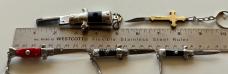 Mini Keychain Switchblade Knife Group, Knives And Comb