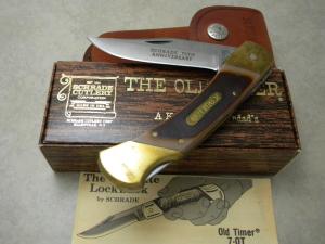 Schrade USA 7-OT Delrin 75th Anniv. Old Timer Bearhead Lockback Knife