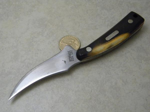 Schrade Old Timer USA 152 Sharp Finger Fixed Blade Knife Schrade Old Timer USA 152 Sharp Finger Fixed Blade Knife