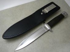 Gil Hibben GH5078 Custom Double Edge Boot Knife w/Leather Sheath