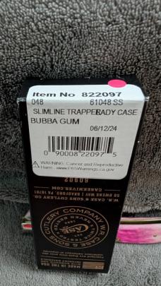Case XX Lady Case Bubba Gum Slimline Trapper