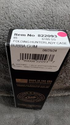 Case XX Lady Case Bubba Gum Folding Hunter