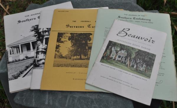 Lot Of Southern Side Civil War Papers Journals That Date To The 1970's