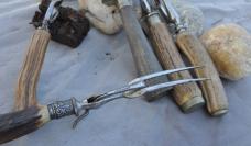 Stag And Horn Forks For Carving Table Wigfall Germany England Hoffritz 5 Pieces 