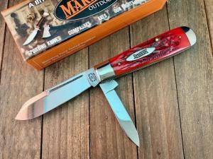 Marbles MSA Gladstone MI (Dave Shirley) English Jack Red Carved Stag Bone 2001