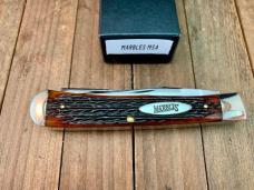 Marbles MSA Gladstone MI (Dave Shirley) Trapper Brown Italian Jigged Bone 2002 