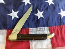 Russell Large Locking Toothpick Pocket Knife w/ Nice Wood Handles - NOS