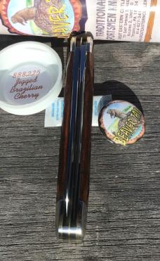 Great Eastern Cutlery 888225 Bayou Trapper Stained Brazilian Cherry Wood