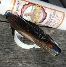 Great Eastern Cutlery 888225 Bayou Trapper Stained Brazilian Cherry Wood