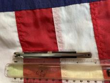Russell Large Locking Toothpick Pocket Knife w/ Flashy Black Lip Pearl Handles + Abalone Band - NOS
