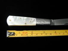 New York Knife Co Smooth Genuine Pearl Matteawan Barlow Knife By Cooper Cutlery M1506P USA Made 