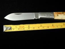 New York Knife Co Smooth Appaloosa Bone Matteawan Barlow Knife By Cooper Cutlery M1506LAS USA Made 