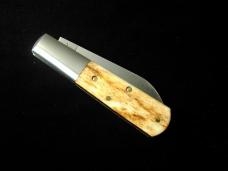 New York Knife Co Smooth Appaloosa Bone Matteawan Barlow Knife By Cooper Cutlery M1506LAS USA Made 