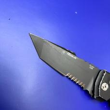 Hogue Knives EX-A01 Automatic Knife Tanto Point Black Aluminum
