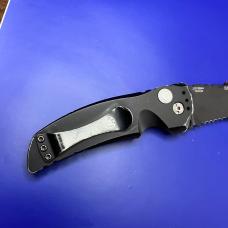Hogue Knives EX-A01 Automatic Knife Tanto Point Black Aluminum