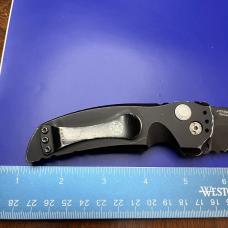 Hogue Knives EX-A01 Automatic Knife Tanto Point Black Aluminum