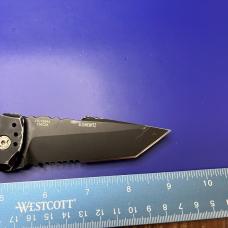 Hogue Knives EX-A01 Automatic Knife Tanto Point Black Aluminum