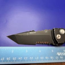 Hogue Knives EX-A01 Automatic Knife Tanto Point Black Aluminum
