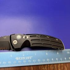 Hogue Knives EX-A01 Automatic Knife Tanto Point Black Aluminum
