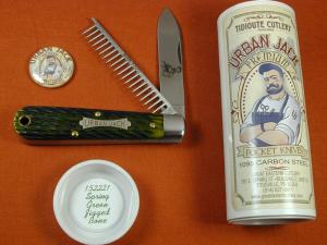 Great Eastern Cutlery GEC Spring Green Jigged Bone Urban Jack Knife 1 of 695 Made in USA 152221