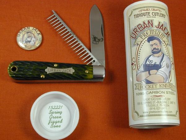 Great Eastern Cutlery GEC Spring Green Jigged Bone Urban Jack Knife 1 of 695 Made in USA 152221 Great Eastern Cutlery GEC Spring Green Jigged Bone Urban Jack Knife 1 of 695 Made in USA 152221