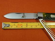 Great Eastern Cutlery GEC Spring Green Jigged Bone Urban Jack Knife 1 of 695 Made in USA 152221